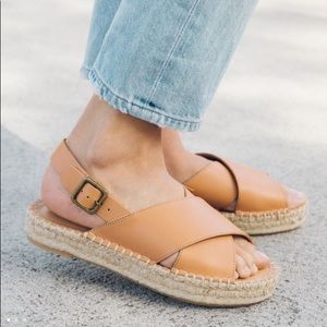 SOLUDOS Eloise Leather Espadrille Sandals